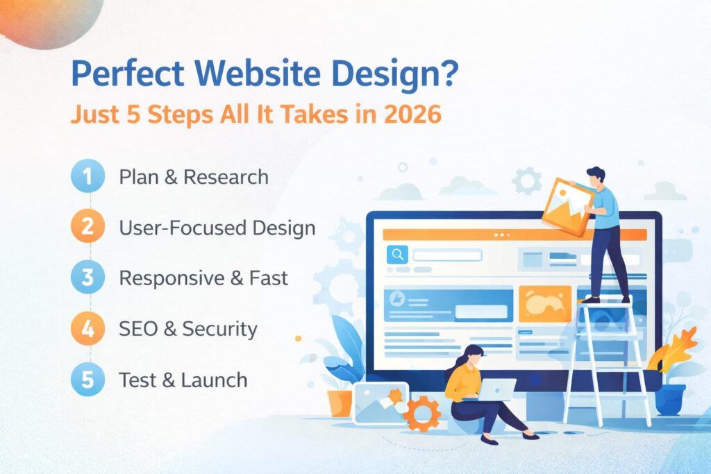 Perfect Website Design in 2026: 5 Simple Steps That Work